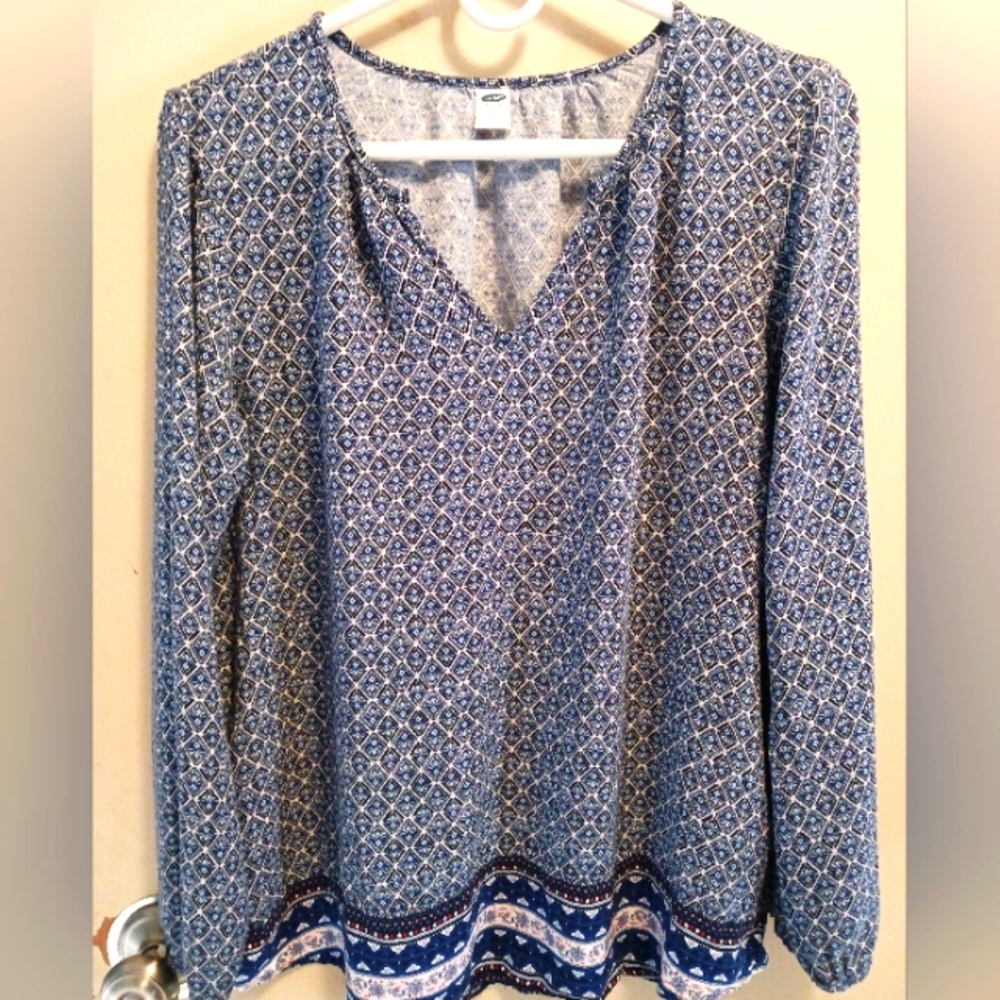 Old navy women's long sleeve dress shirt